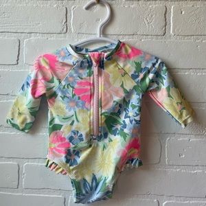 0-3 mo Old Navy Floral One Piece Swimsuit for Baby Girl